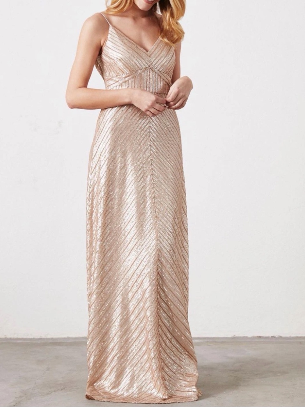 Weddington Way Gold Sequin Dress size 6